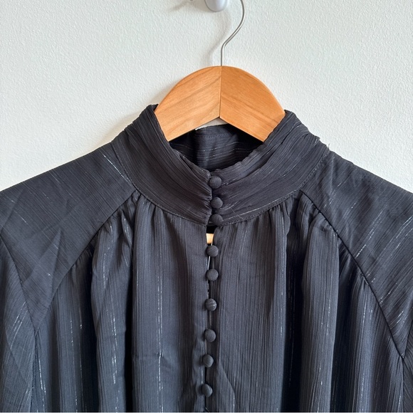 HOUSE OF HARLOW 1960 • Ruched Mini Dress in Black - Picture 4 of 15